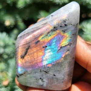 Stunning Spectrolite Labradorite Freestanding Freeform Gemstone